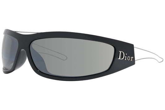 Christian Dior Black Color  Sunglasses Viewed From A 45-Degree Angle.