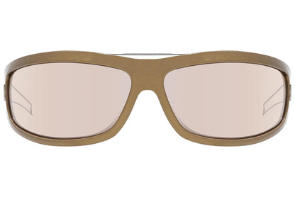 Christian Dior Gold Color  Sunglasses Viewed Front Angle.