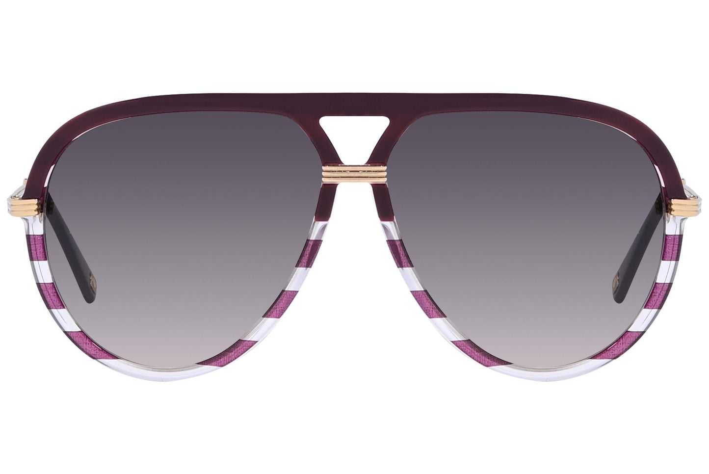 Christian Dior Purple Color  Sunglasses Viewed Front Angle.