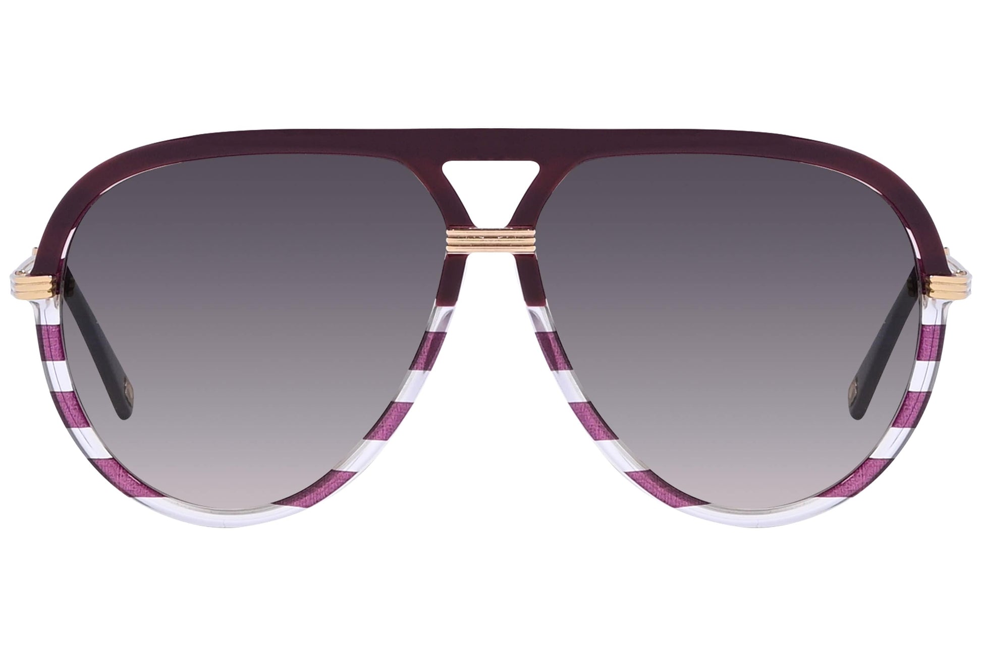 Christian Dior Purple Color  Sunglasses Viewed Front Angle.