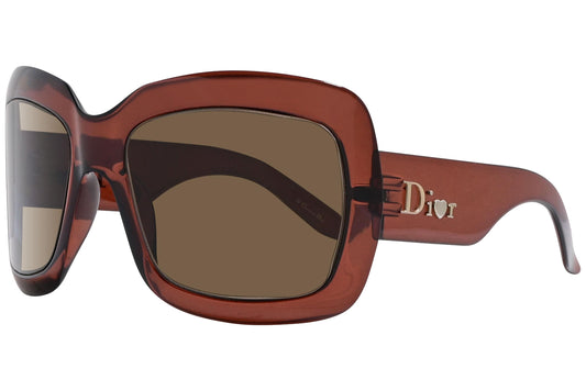 Christian Dior Brown Color  Sunglasses Viewed From A 45-Degree Angle.