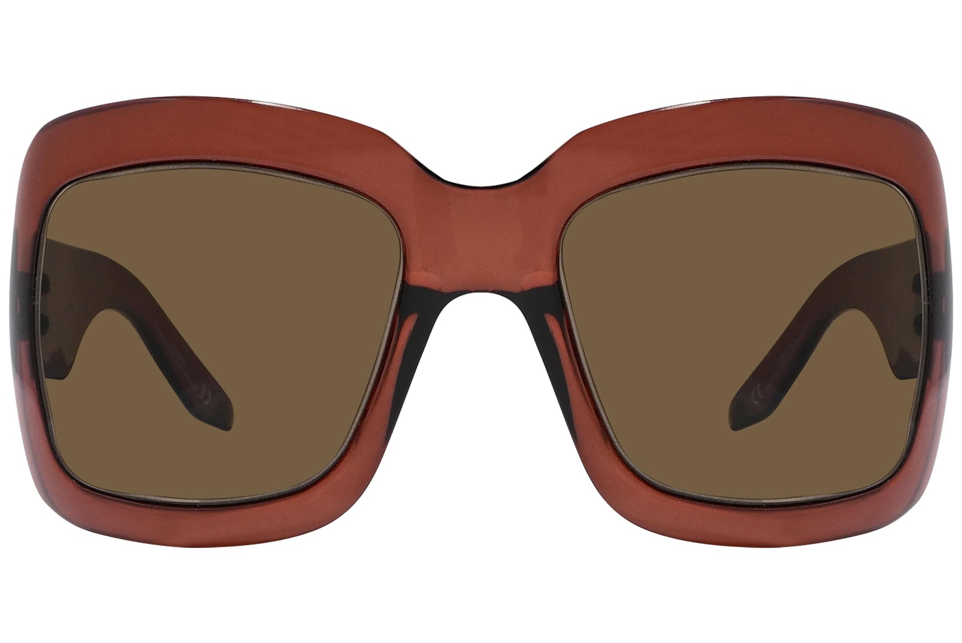 Christian Dior Brown Color  Sunglasses Viewed Front Angle.