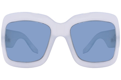 Christian Dior White Color  Sunglasses Viewed Front Angle.