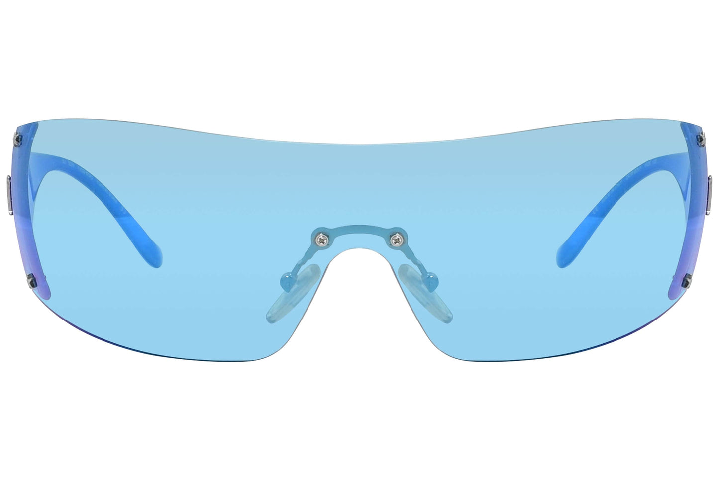 Christian Dior Blue Color  Sunglasses Viewed Front Angle.