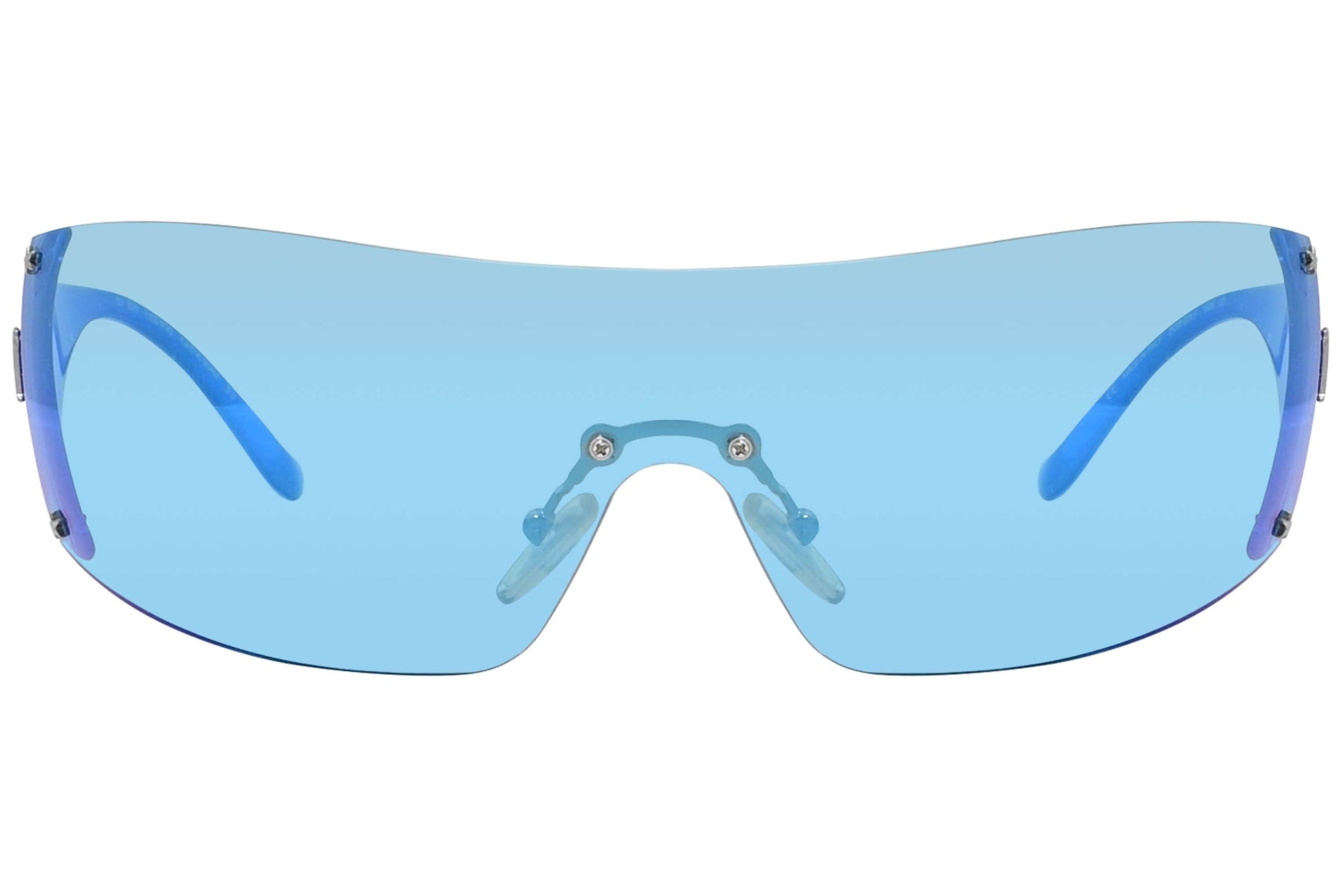 Christian Dior Blue Color  Sunglasses Viewed Front Angle.