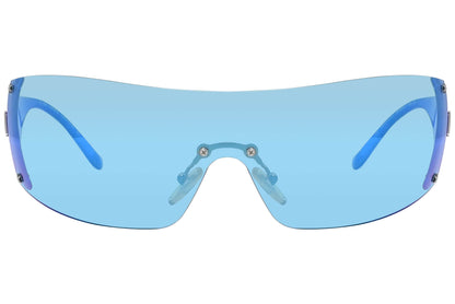 Christian Dior Blue Color  Sunglasses Viewed Front Angle.