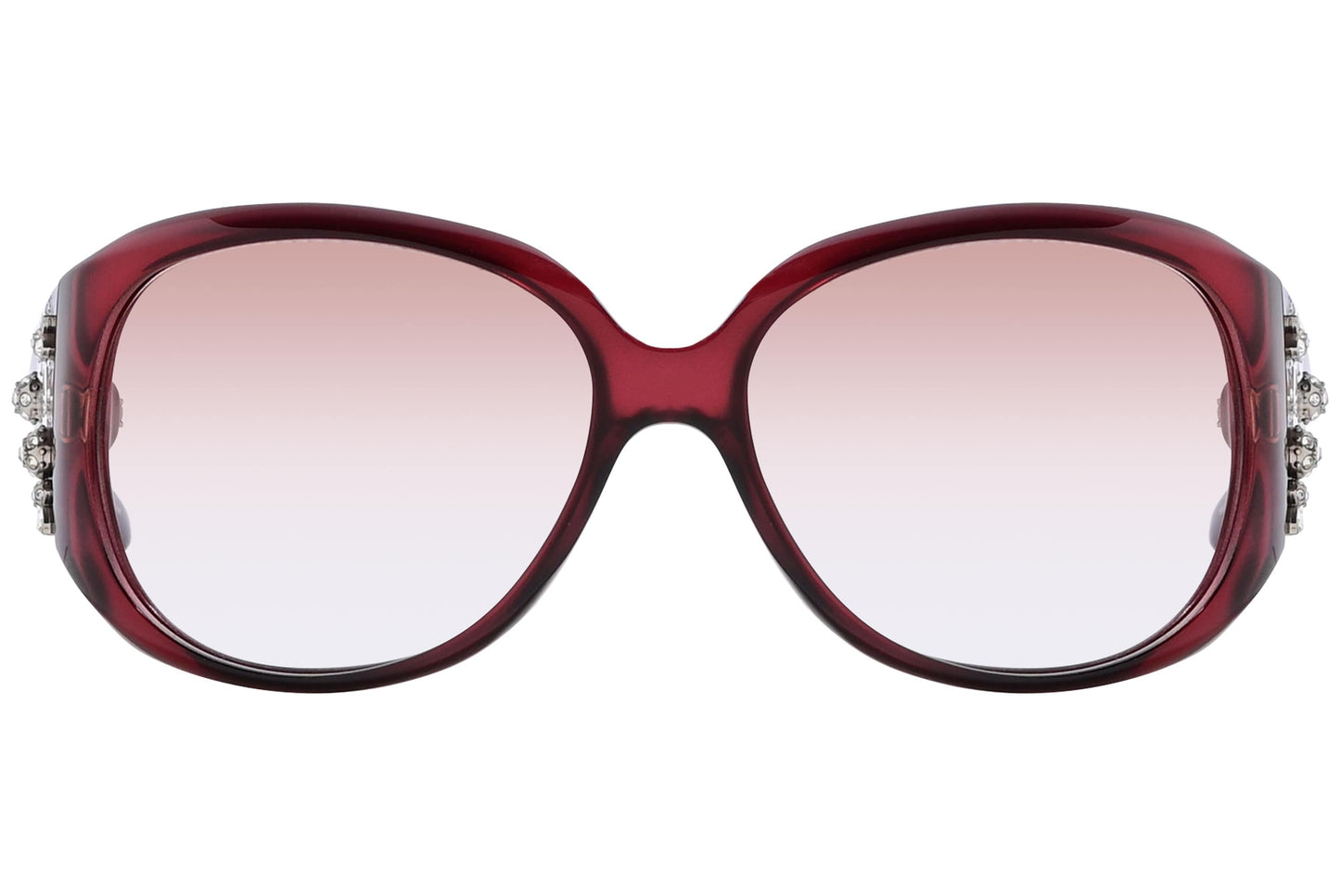 Christian Dior Red Color  Sunglasses Viewed Front Angle.