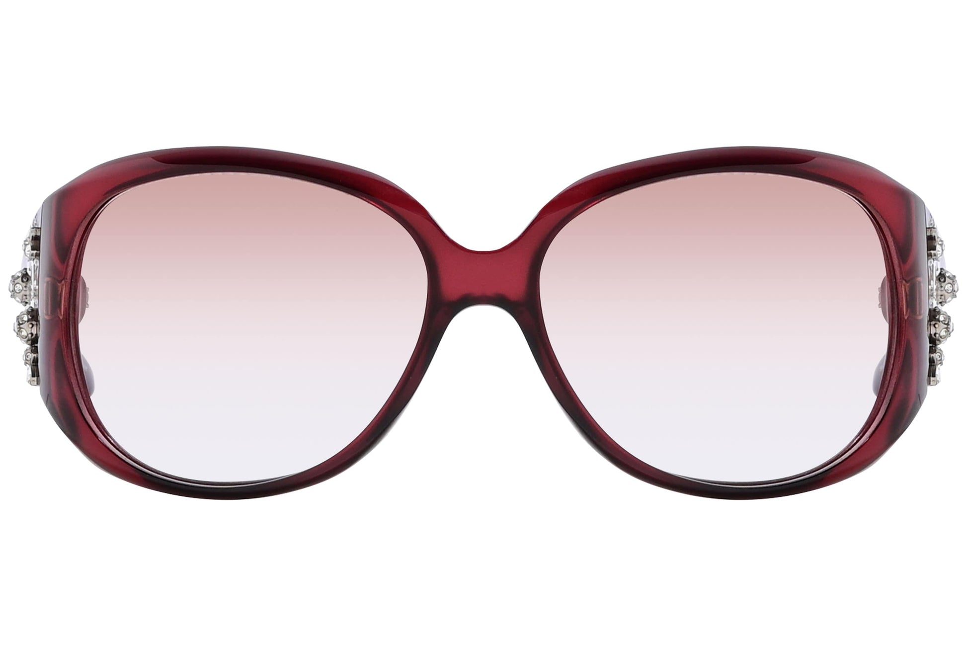 Christian Dior Red Color  Sunglasses Viewed Front Angle.