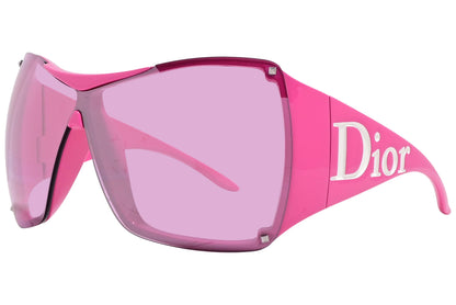 Christian Dior Pink Color  Sunglasses Viewed From A 45-Degree Angle.