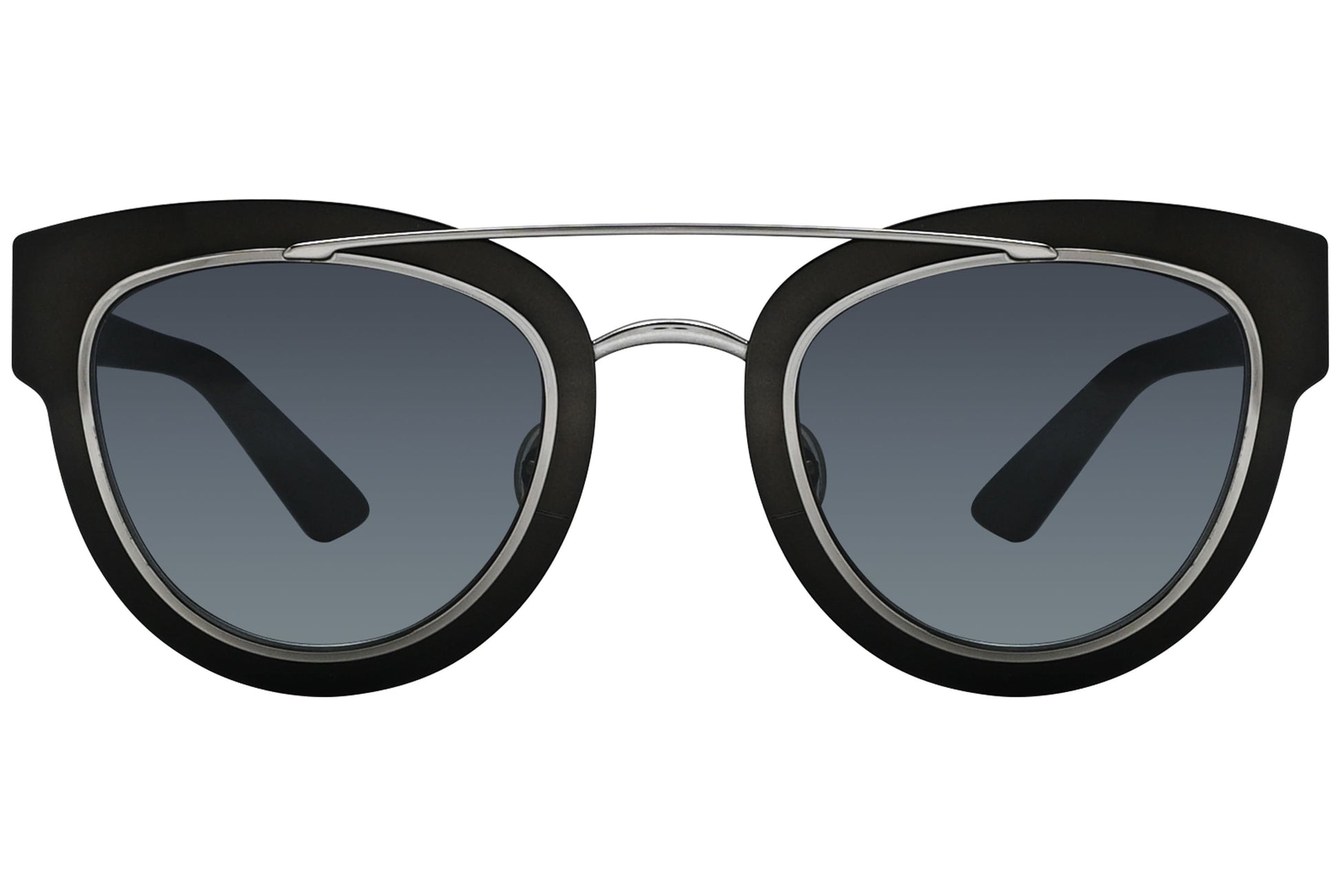 Christian Dior Black Color Aviator Sunglasses Viewed From front Angle.