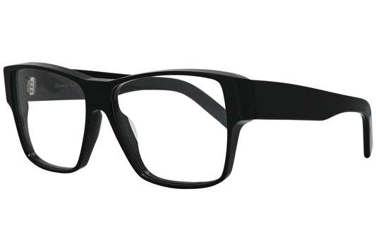 christian roth linan black eyeglasses frame viewed from a 45-degree angle.