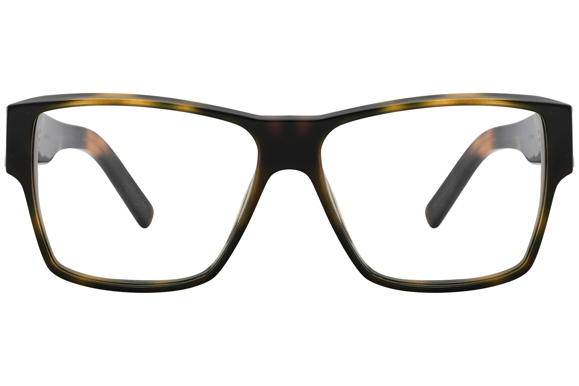 christian roth linan tortoise eyeglasses frame viewed from front.