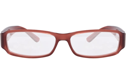 Diesel Rectangle Red Eyeglasses Frame Model: DV0046-PWP