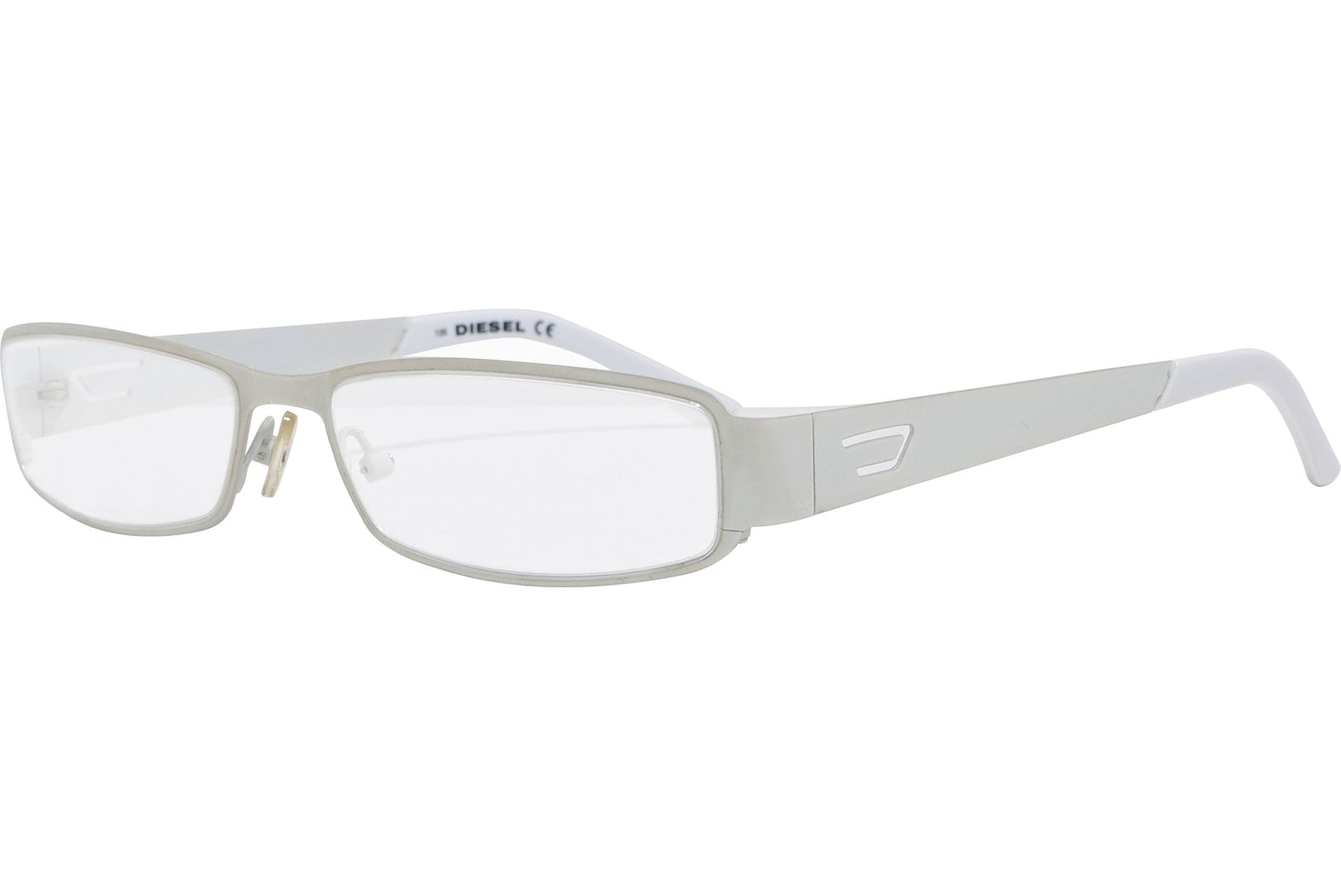 Diesel Rectangle White Eyeglasses Frame Model: DV0095-TDT