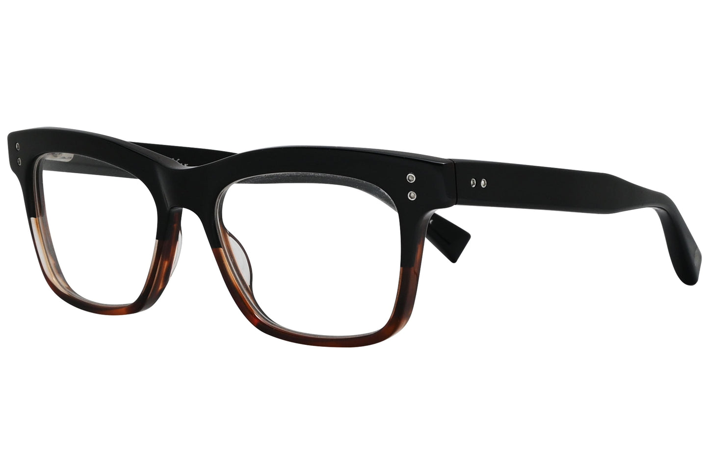 dita rambler brown eyeglasses frame viewed from a 45-degree angle.