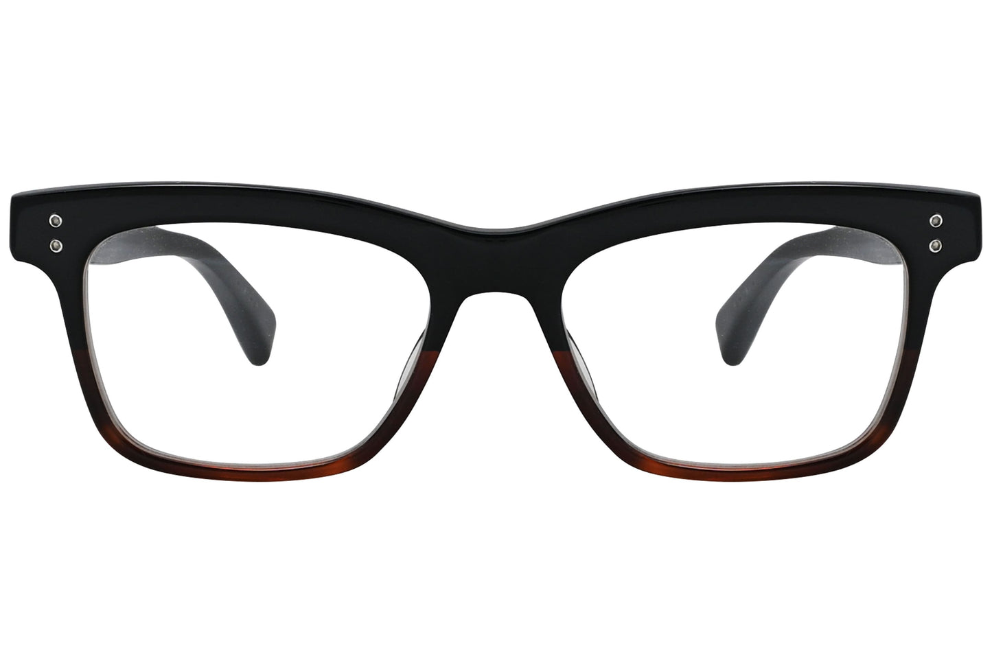 dita rambler brown eyeglasses frame viewed from front.