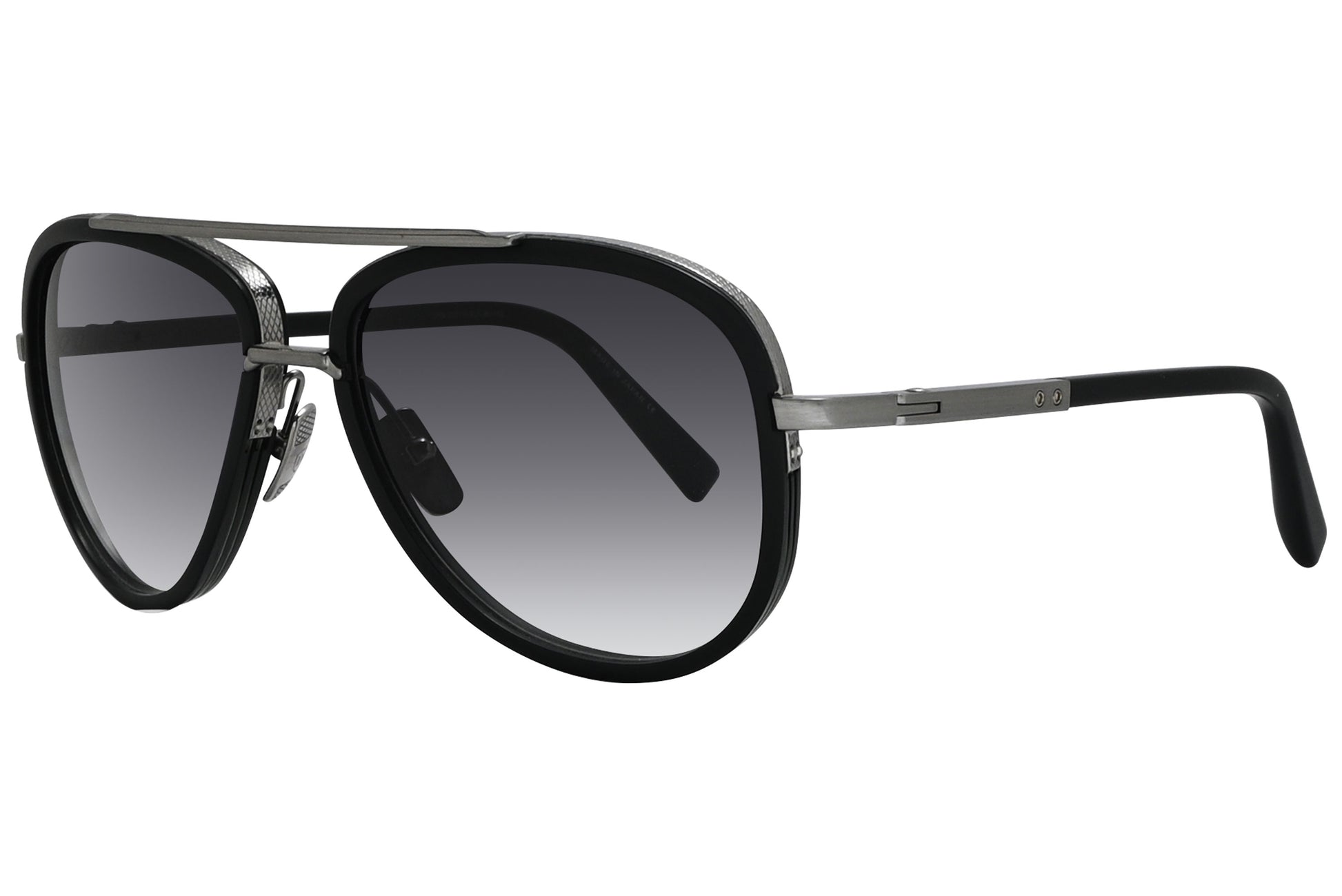 Side view of Dita Aviator DRX2031 sunglasses in black and silver