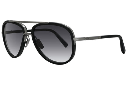 Side view of Dita Aviator DRX2031 sunglasses in black and silver
