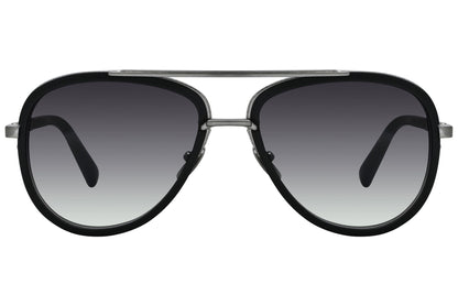 Dita Aviator Black Silver Sunglasses Model: DRX2031-BLK-SLV Front View