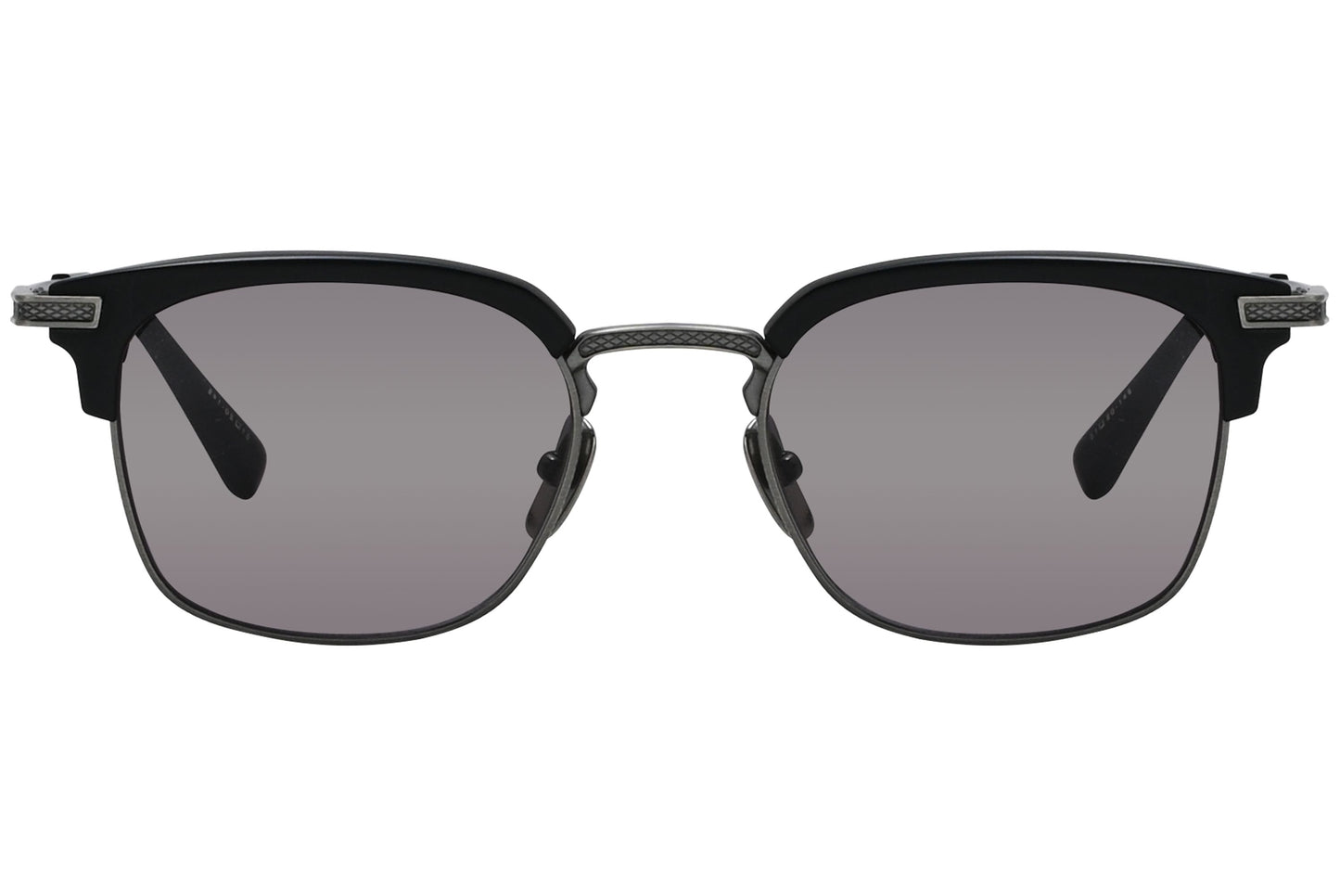 Dita Browline Black Sunglasses Model: DRX2080-BLK-SLV-S1 Front View