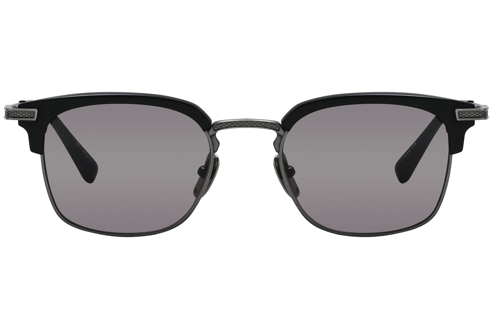 Dita Browline Black Sunglasses Model: DRX2080-BLK-SLV-S1 Front View