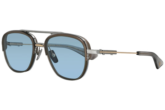 Dita Aviator Bronze and Silver Sunglasses Model: DTS117-WRM-GRY Side View