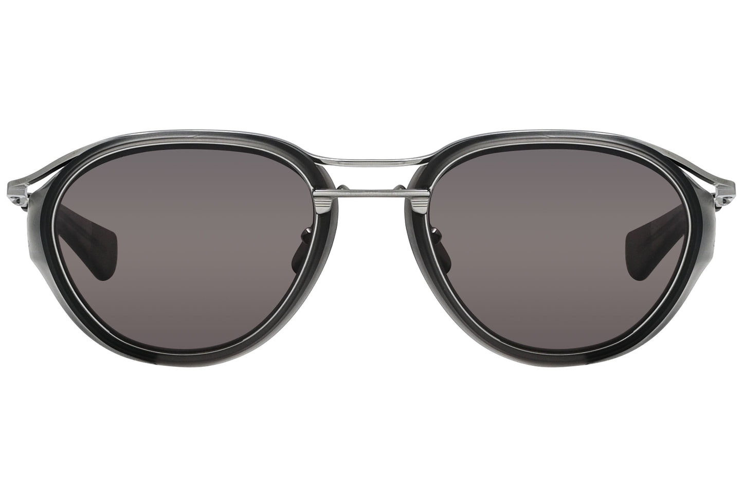 Dita Aviator Black and Silver Sunglasses Model: DTS128-GRY-BLK Front View