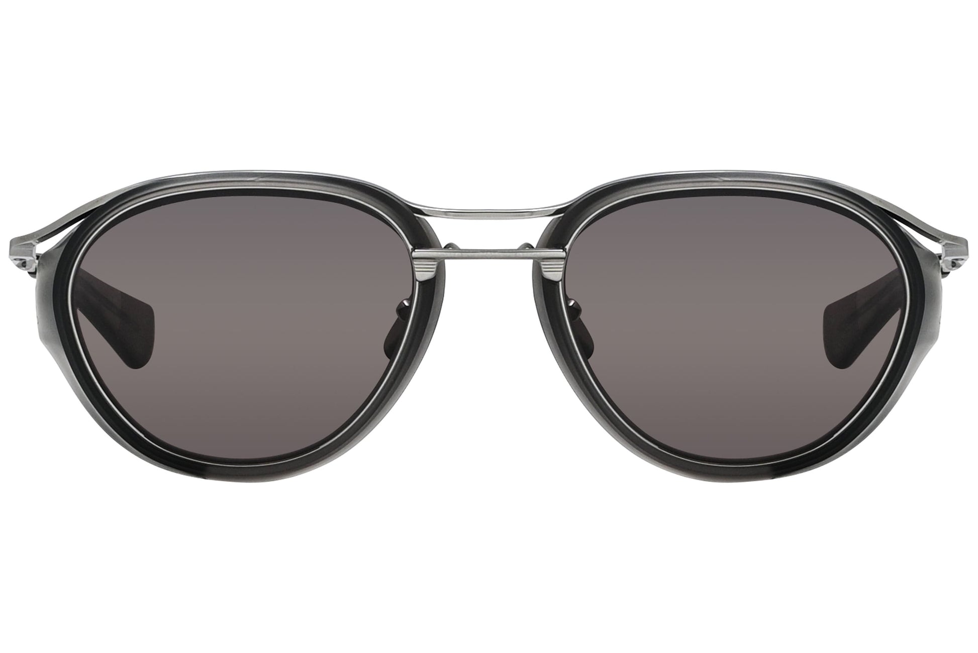 Dita Aviator Black and Silver Sunglasses Model: DTS128-GRY-BLK Front View