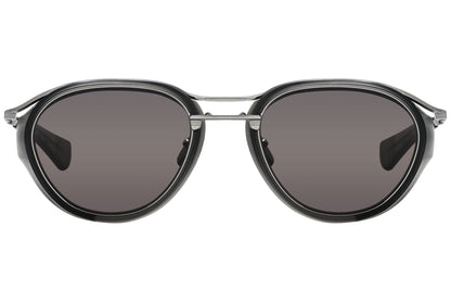 Dita Aviator Black and Silver Sunglasses Model: DTS128-GRY-BLK Front View