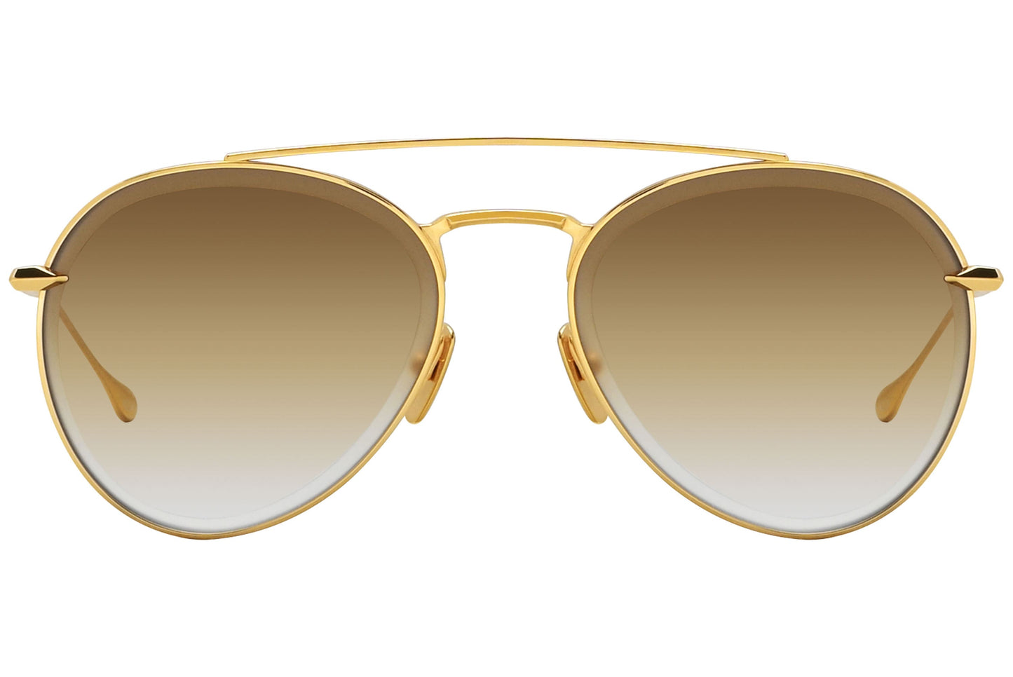 Dita Aviator Gold Sunglasses Model: DTS502-GLD Front View