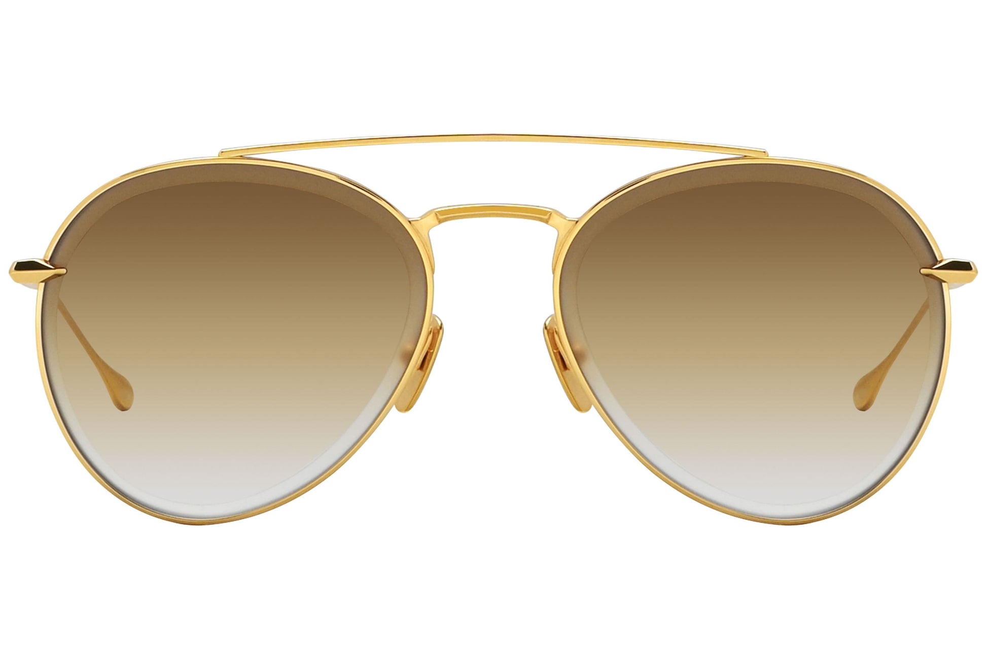 Dita Aviator Gold Sunglasses Model: DTS502-GLD Front View