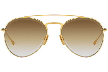 Dita Aviator Gold Sunglasses Model: DTS502-GLD Front View