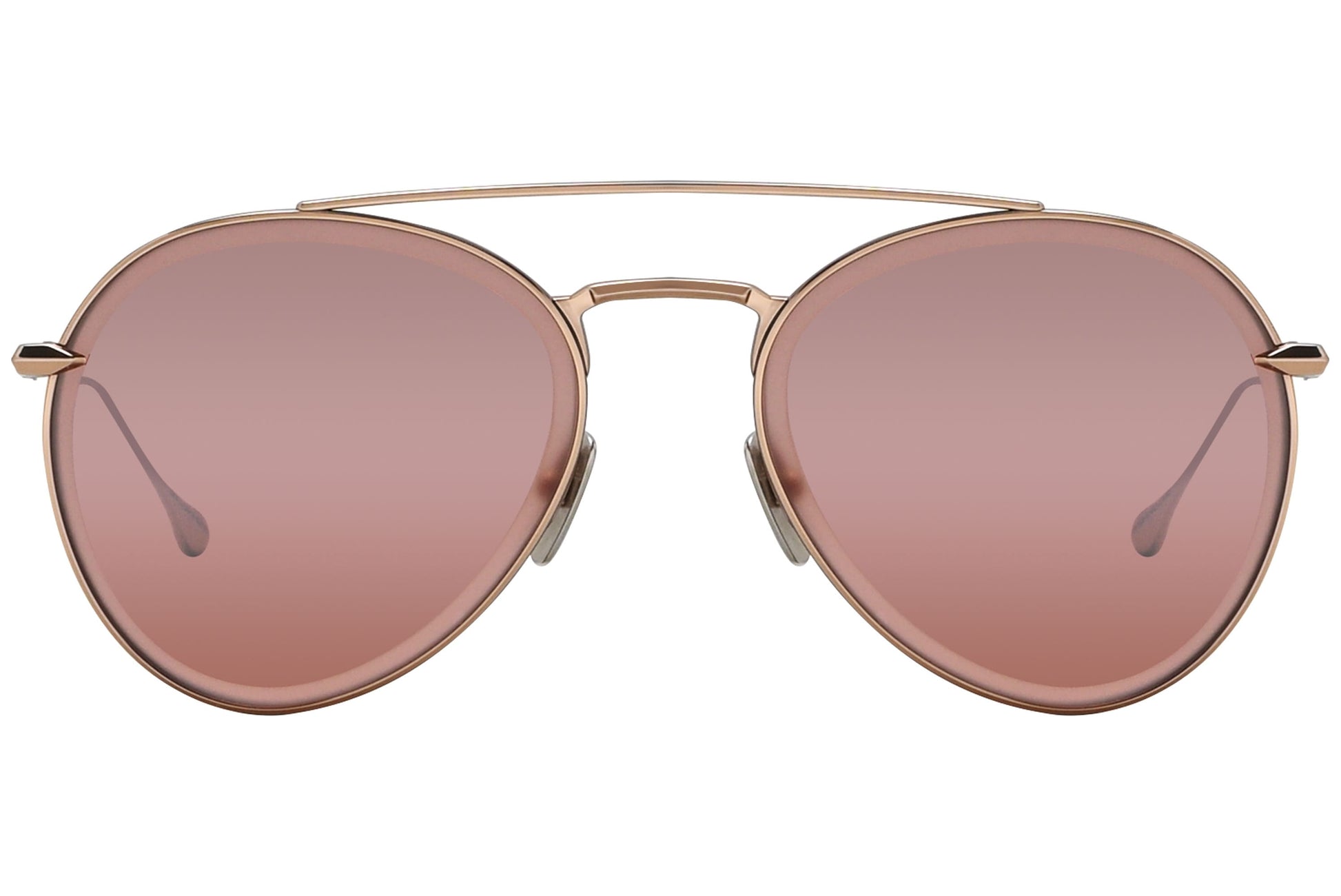 Dita Aviator Rose Gold Sunglasses Model: DTS502-RSE-SIL Front View