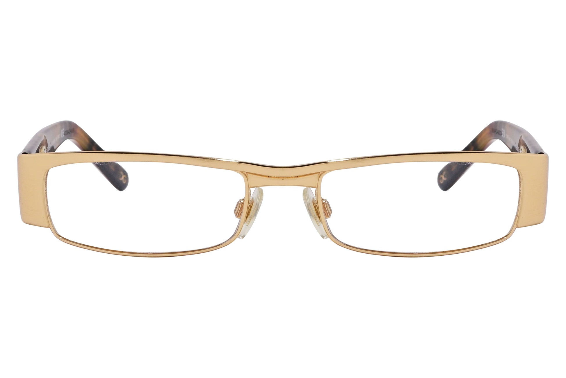 D&G Wrap Around Red Eyeglasses Frame Viewed From Front Angle.