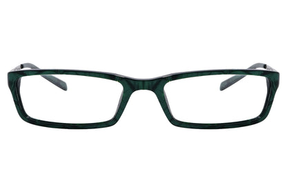 D&G Rectangle Green Eyeglasses Frame Viewed From Front Angle.