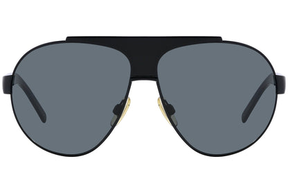 Dolce & Gabbana Black Color Aviator Sunglasses Viewed From Front Angle.