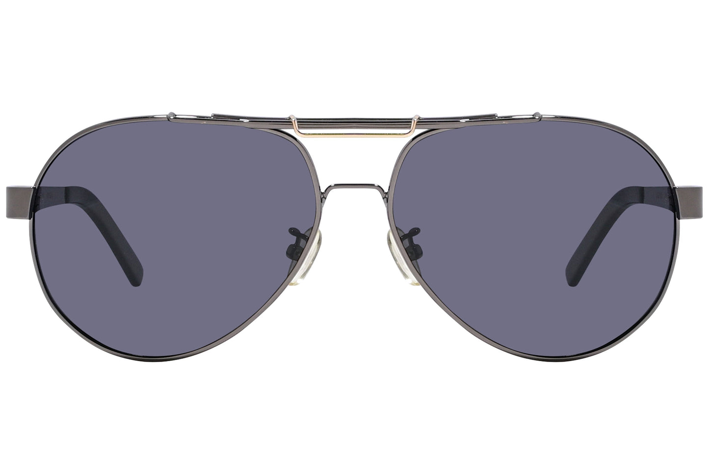 Dolce & Gabbana Gray Color Aviator Sunglasses Viewed From Front Angle.