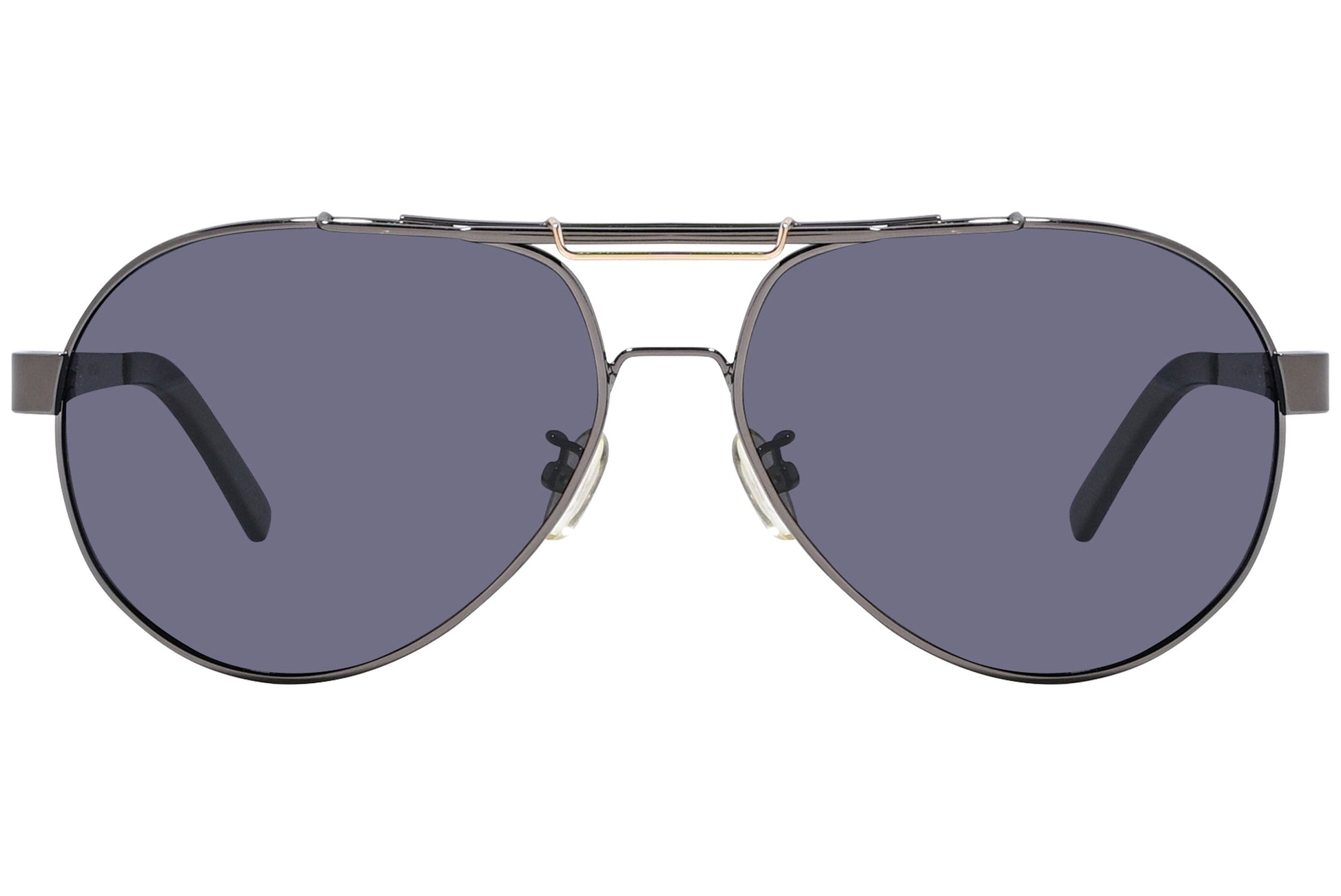 Dolce & Gabbana Gray Color Aviator Sunglasses Viewed From Front Angle.