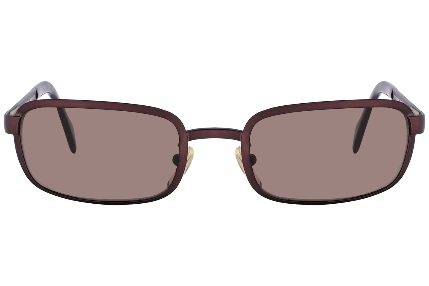 Dolce & Gabbana Brown Color Rectangle Sunglasses Viewed From Front Angle.