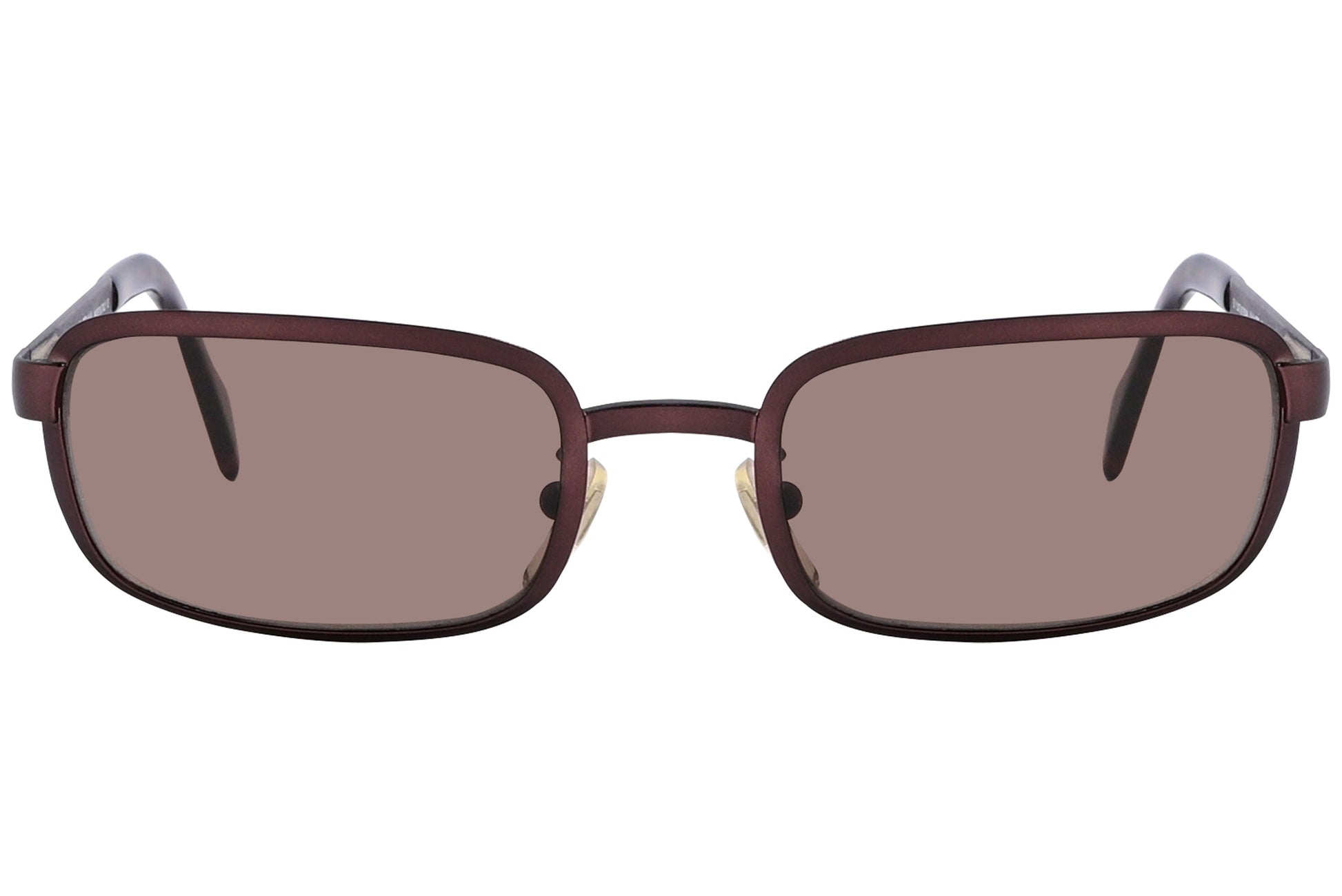 Dolce & Gabbana Brown Color Rectangle Sunglasses Viewed From Front Angle.