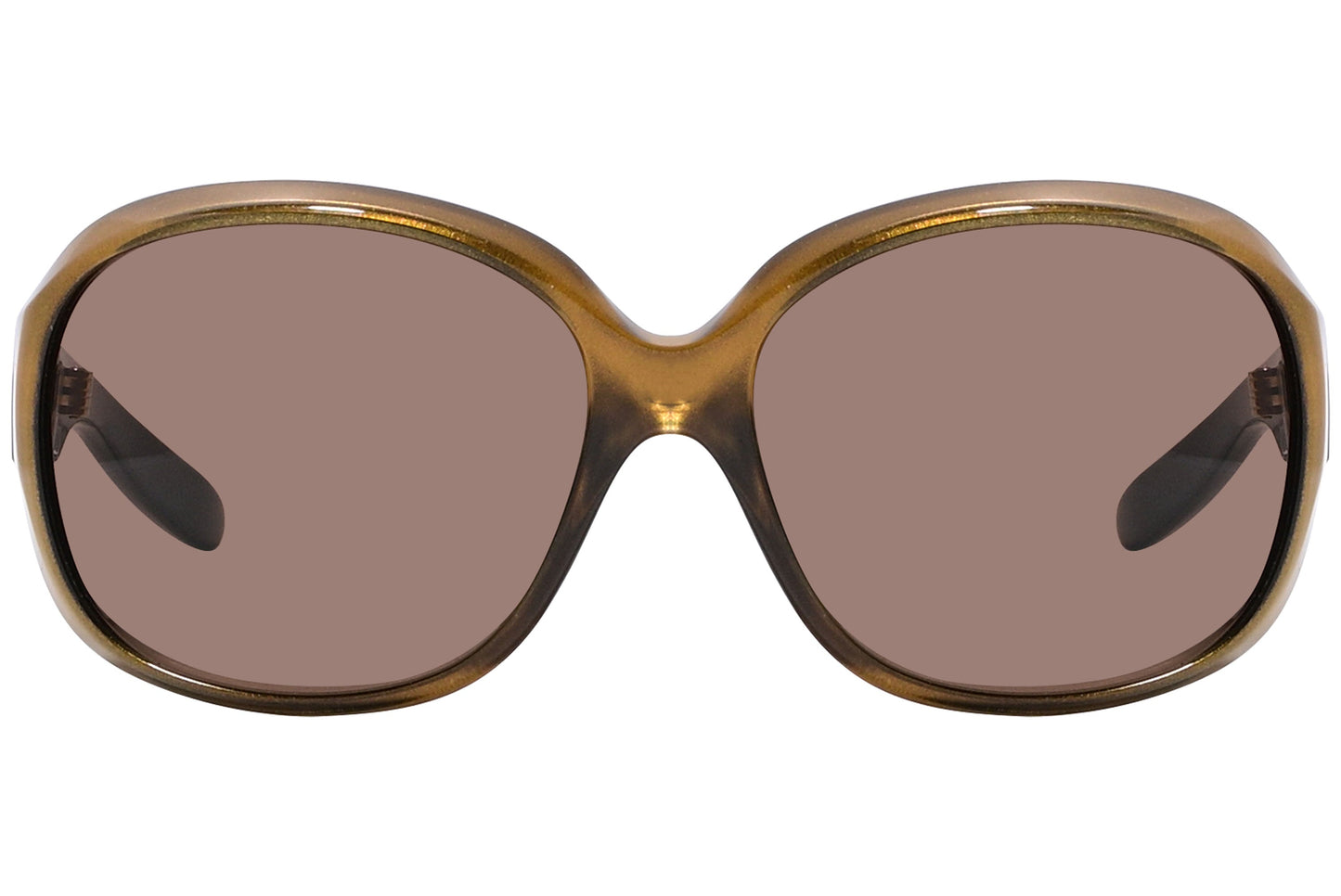 Dolce & Gabbana Gold Color Square Sunglasses Viewed From Front Angle.