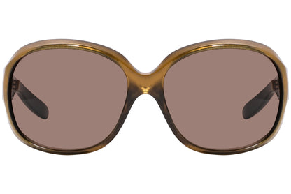 Dolce & Gabbana Gold Color Square Sunglasses Viewed From Front Angle.