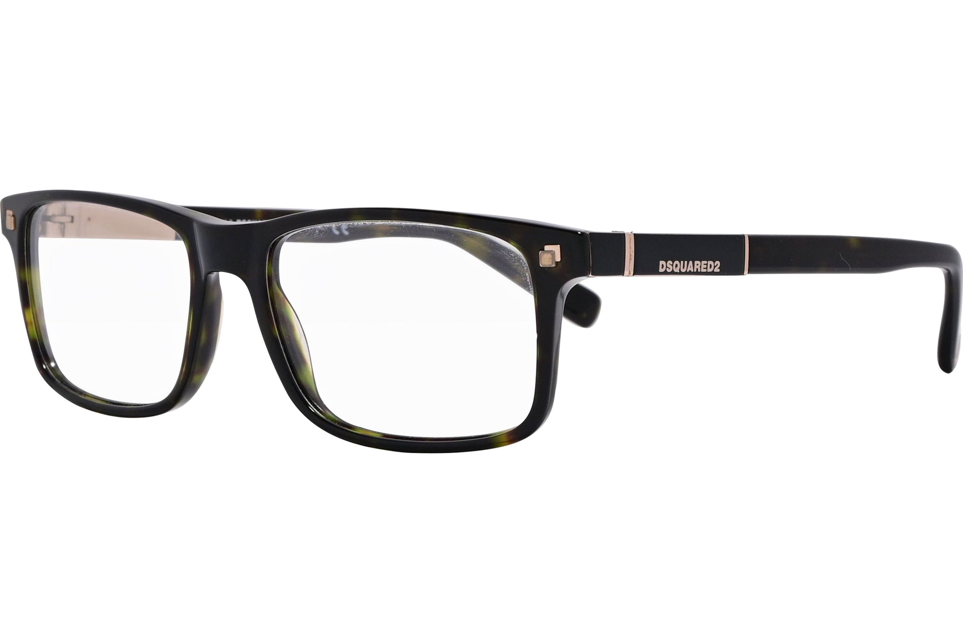 DSQUARED2 Square Tortoise Eyeglasses Frame Model: 5170-052