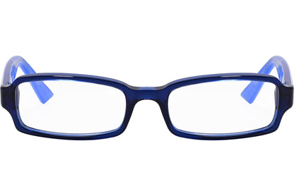 Emporio Armani Rectangle Blue Eyeglasses Frame Model: EA9836-0ZS