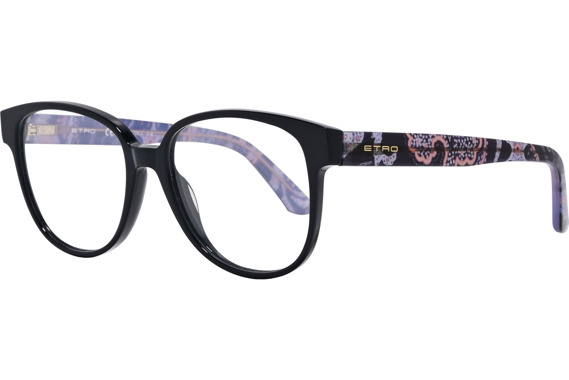 Etro Rectangle Black Eyeglasses Frame Model: ET2623-001