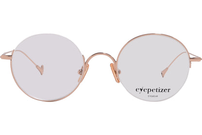 Eyepetizer round rose gold eyeglasses