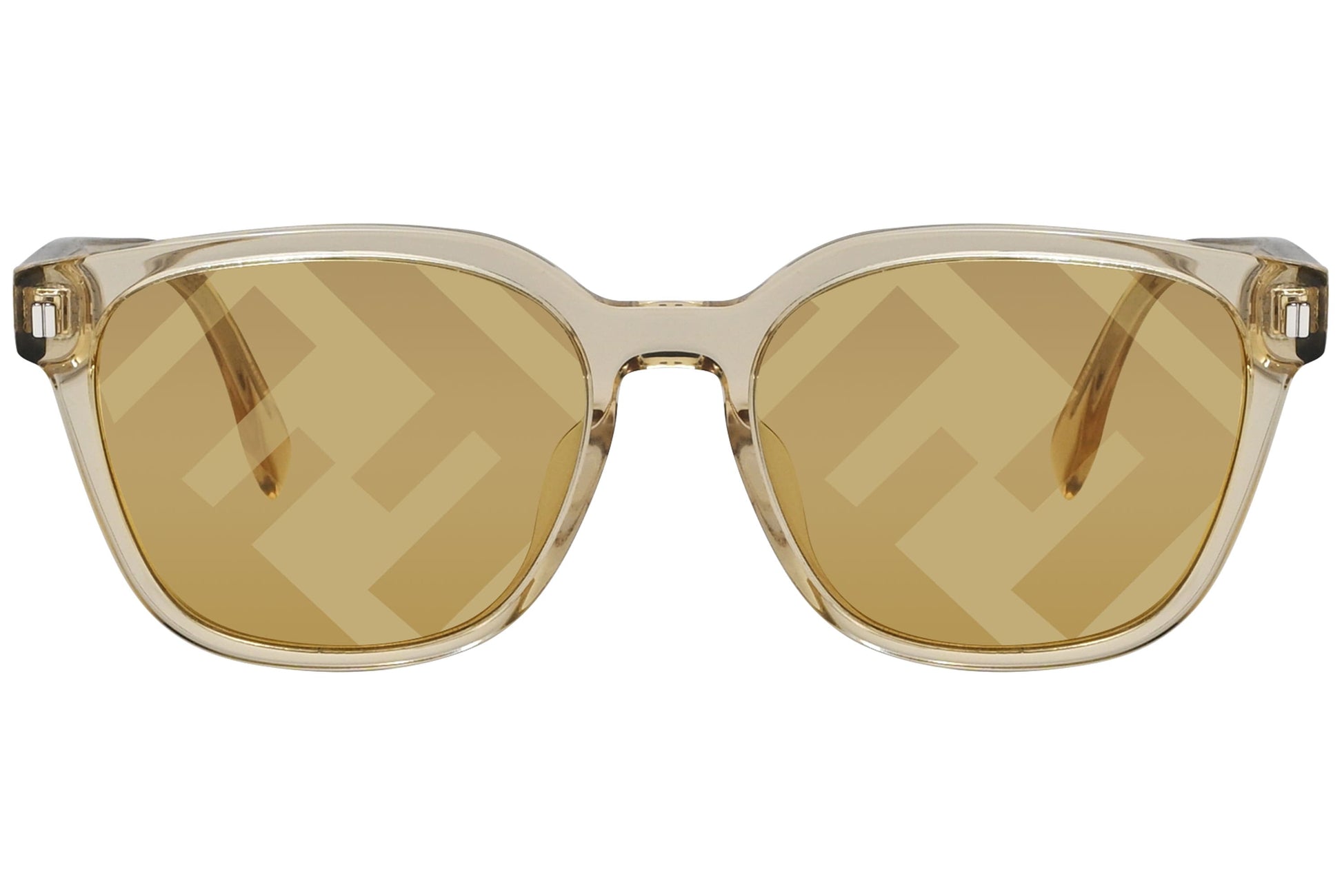 Fendi Wayfarer Gold Sunglasses Model: FE40001U-39G Front View