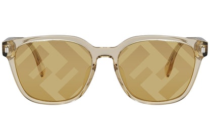 Fendi Wayfarer Gold Sunglasses Model: FE40001U-39G Front View