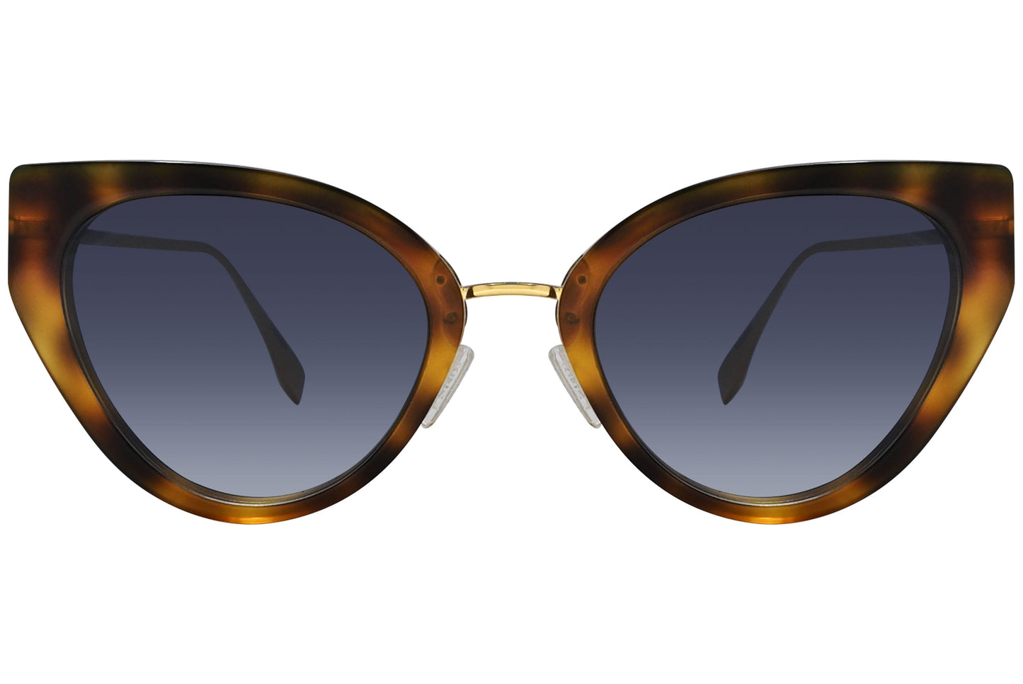 Fendi Cat-eye Tortoise Sunglasses Model: FE40014U-53B Front View