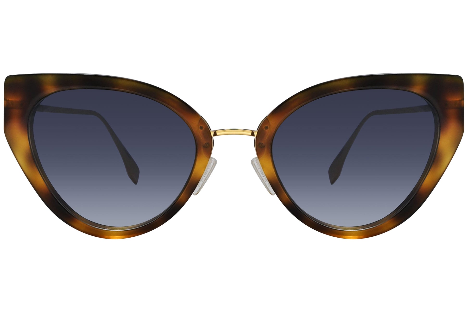 Fendi Cat-eye Tortoise Sunglasses Model: FE40014U-53B Front View